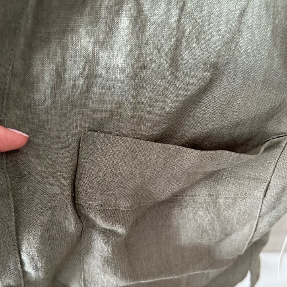 Mod Ref Linen Short Sleeve Button Up - Picture 6 of 12
